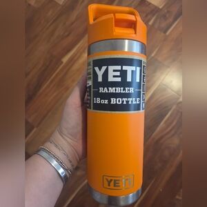 YETI Orange Rambler 18 oz Bottle